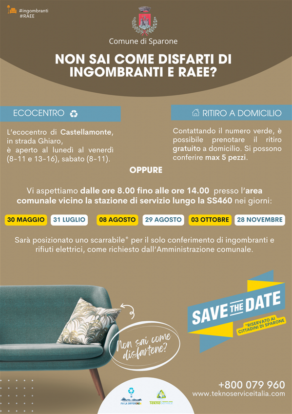 Ritiro Ingombranti e raee