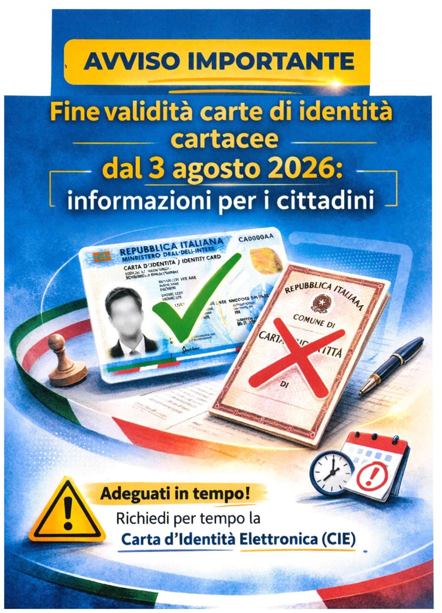 Scadenza validità delle carte di identità CARTACEE